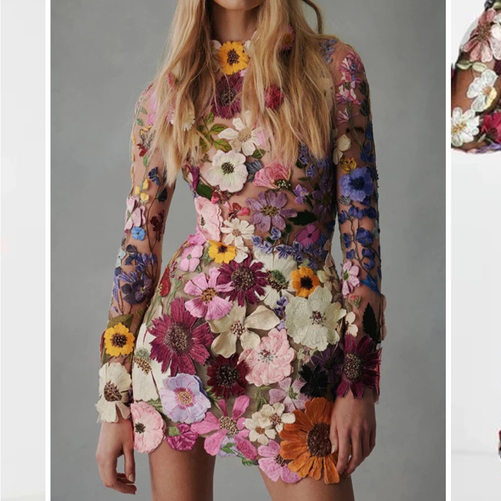 NWT floral dress by lillipretty size large. Perfect condition. Never worn.